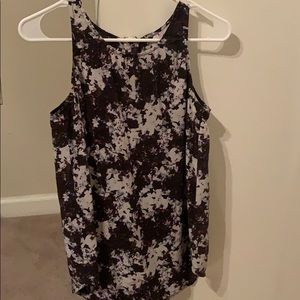 Cynthia Rowley 100% silk - abstract floral blouse